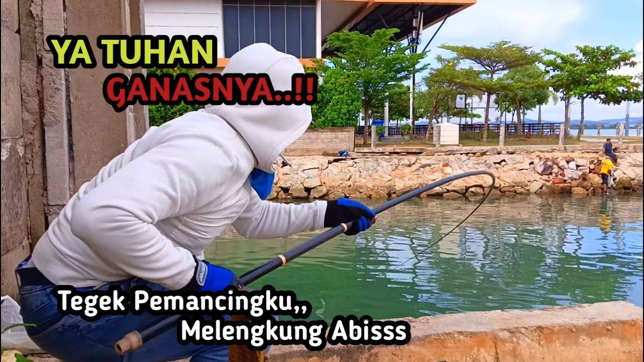 Astaga..!! Ikannya makin Ganas Melawan Tegek Pemancing || MANCING BARONANG BABON PAKAI TEGEK