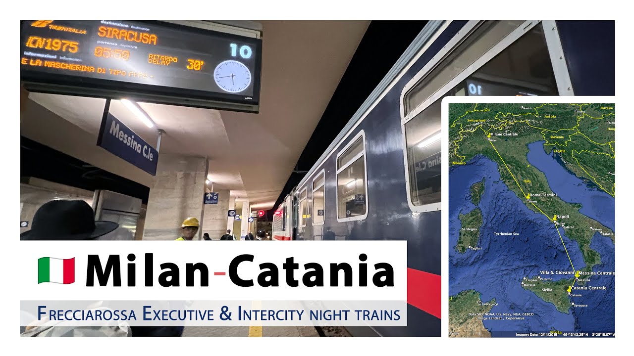 🇮🇹 MILAN ROME NAPLES & SICILY in 2 days 🚂 night train on a ferry | #Italy travel #backpacking