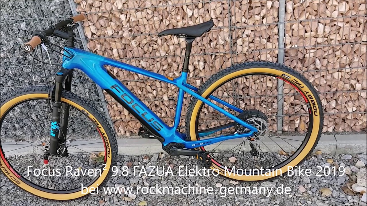 Focus Raven&sup2; 9.8 FAZUA Intube Carbon Elektro Mountain Bike 2019