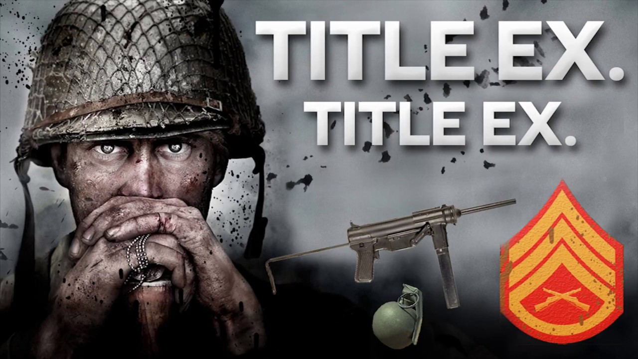 #CallofDuty World War 2 Thumbnail Template! Download in Description!