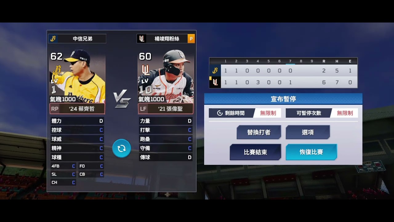 強棒出擊統一7-11獅隊張偉聖應援曲