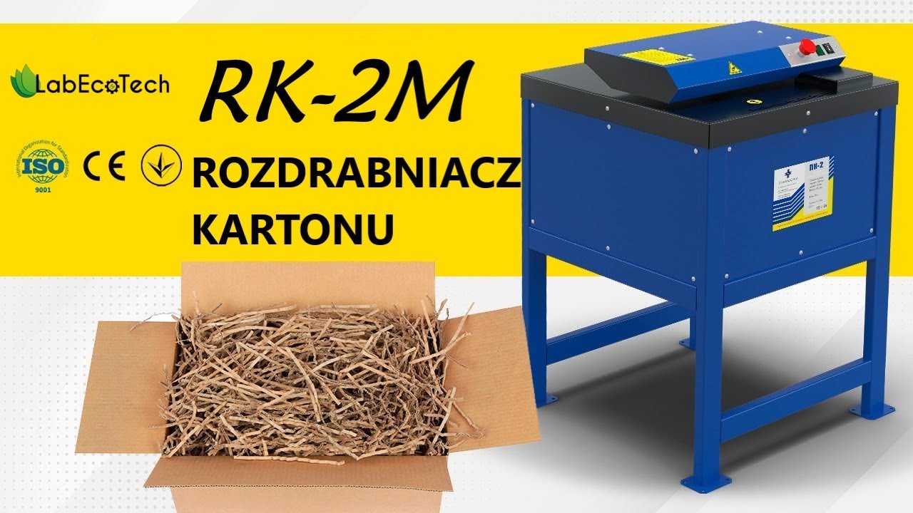 Rozdrabniacz kartonu „RK-2M”: kompaktowa niszczarka dla Twojej firmy