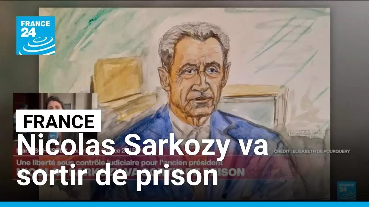 France : Nicolas Sarkozy va sortir de prison, une libert&eacute; sous contr&ocirc;le judiciaire &bull; FRANCE 24