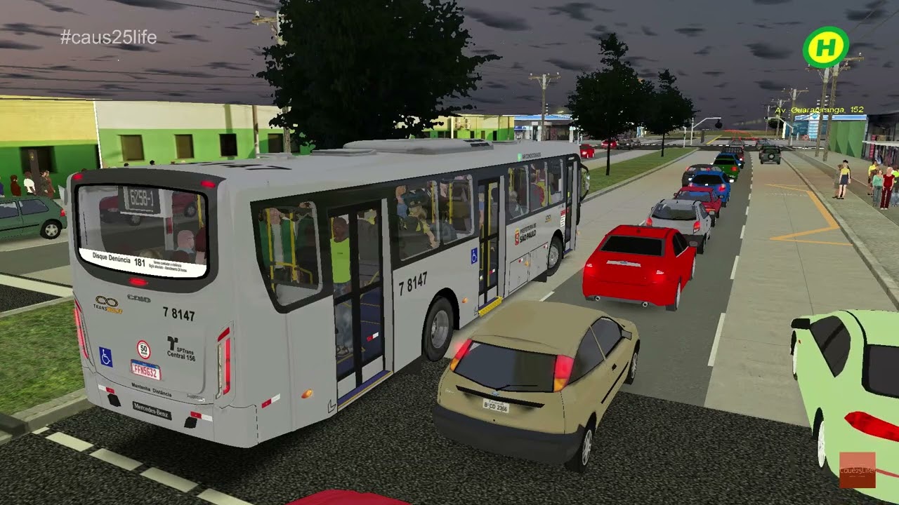 Omsi 2 | Mapa Vila Clara - Linha 6258-10 | Caio Apache Vip IV. #omsi2 #gameplay