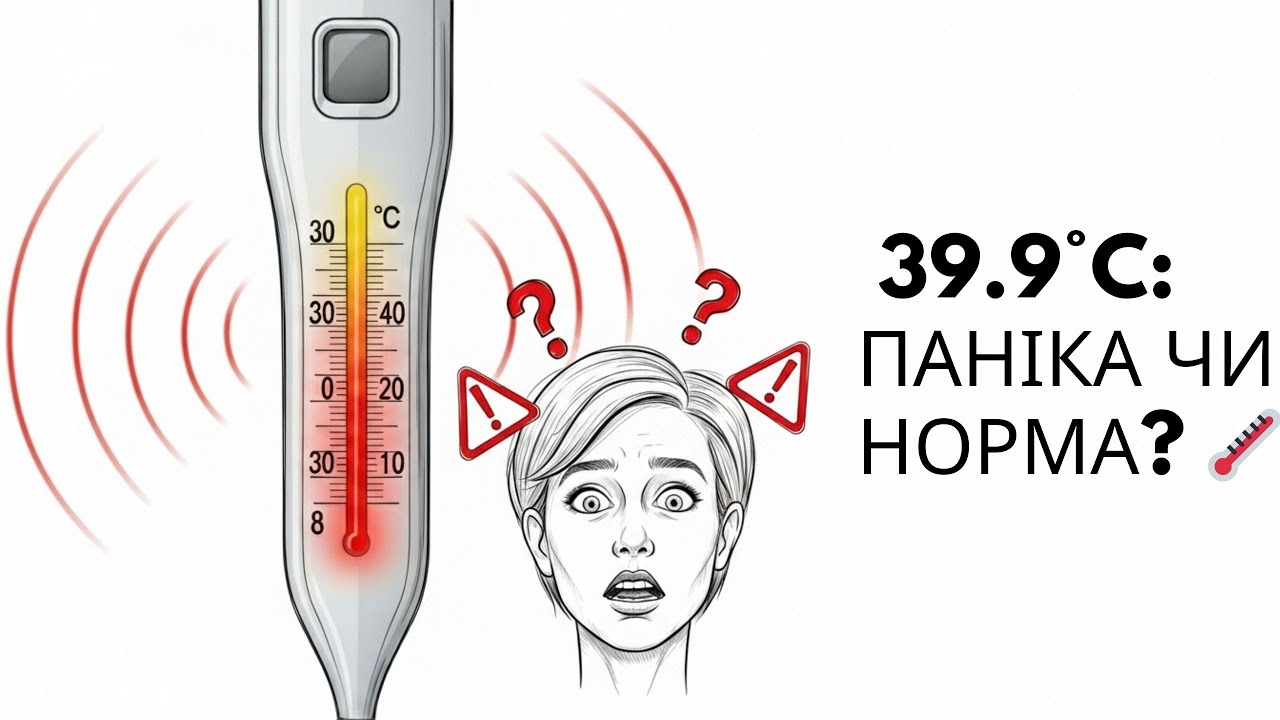 Температура 40°C? Чому НЕ треба збивати та коли бігти до лікаря
