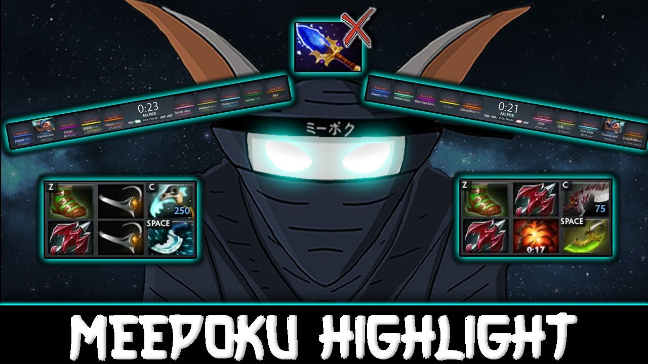 How Meepoku destroying enemy with firstpick Meepo🤡 - Meepoku Highlight#4
