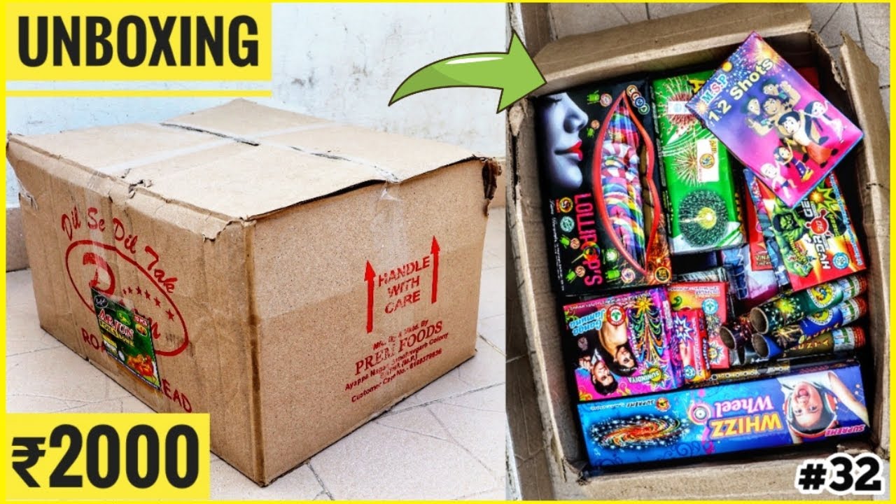 Crackers GiftBox Unboxing worth ₹2000 *Cheapest Crackers* New and Unique Diwali Cracker Stash