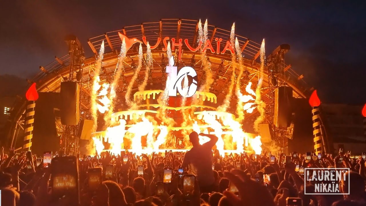 Nightlife Ibiza⁴ᴷ60fps - Ushuaia 2023 - ANTS 10 Years Strong - Boris Brejcha (Full Party)