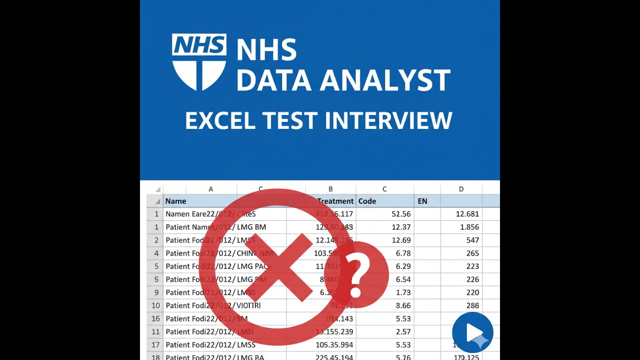 I Took the NHS Data Analyst Excel Test — Here’s EXACTLY How to Pass! (part 1)