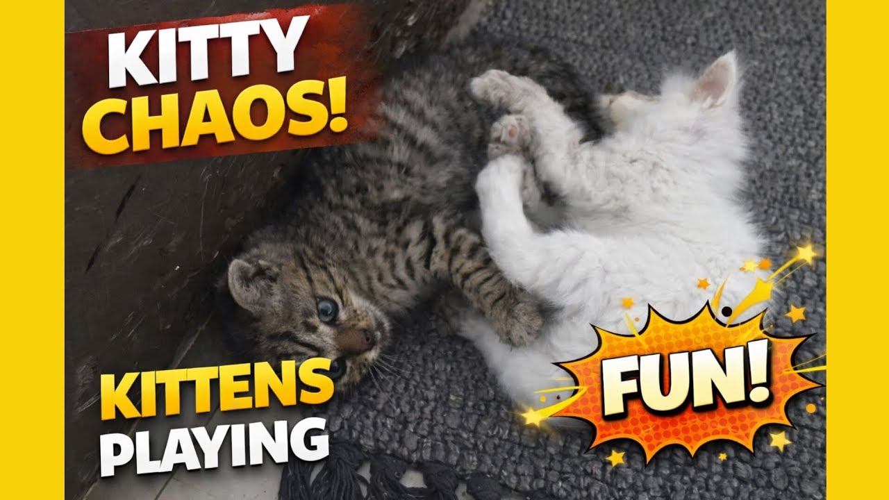 Kittens Playing for 8 Minutes Straight 🐾 | Natural Sounds, No Music | 37 Days Old😺💗