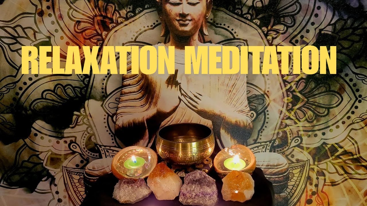 Tibetan Singing Bowl Deep Meditation with Buddhist Art and Healing Crystals