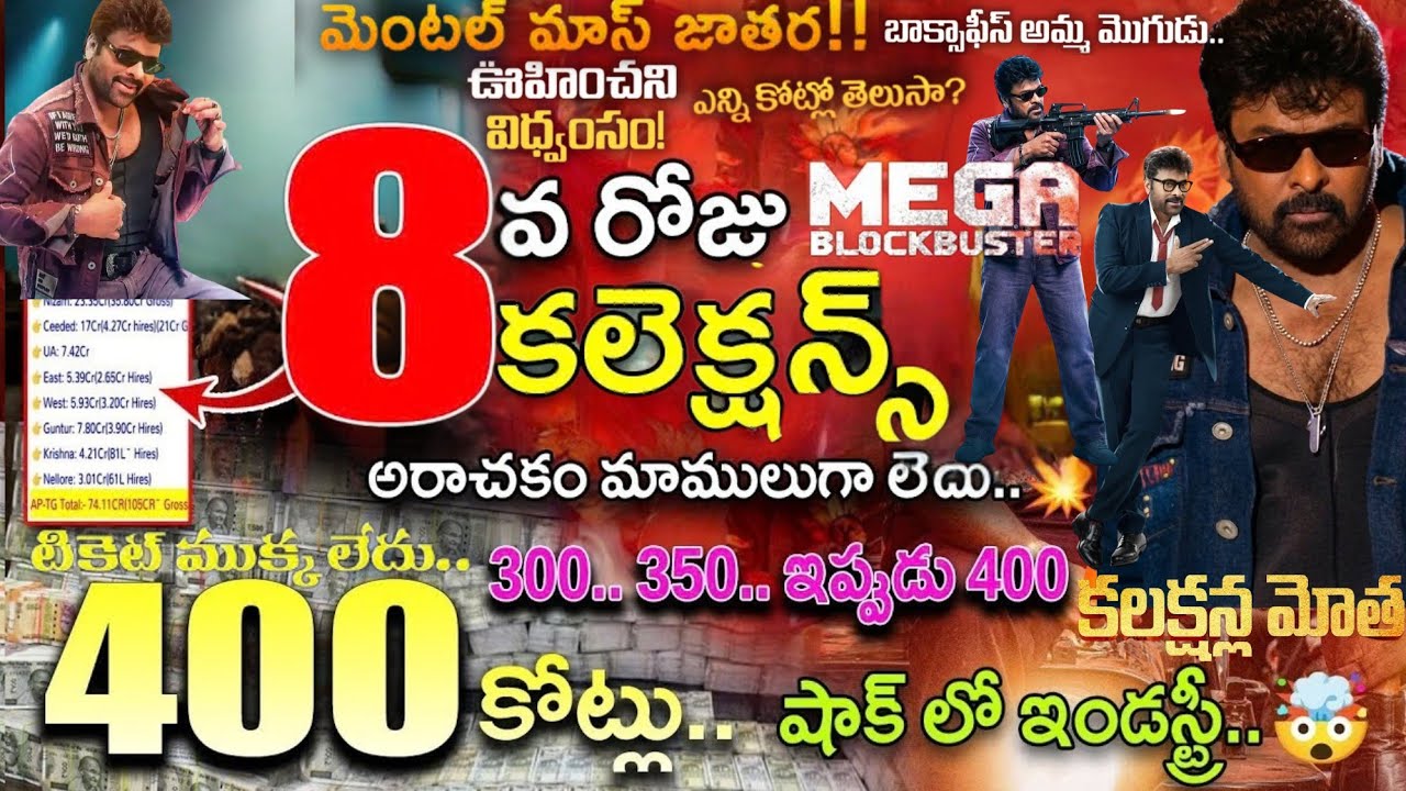 Mana Shankara Varaprasad Garu EIGHT Days Collections |#MSG 8th Day Collections |Megastar Chiranjeevi