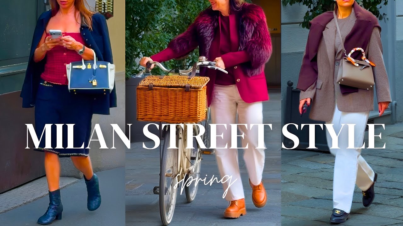 Milanese Elegance in April: Elegant Street Style & Stylish Italian Outfits at +18&deg;C | Spring Trends