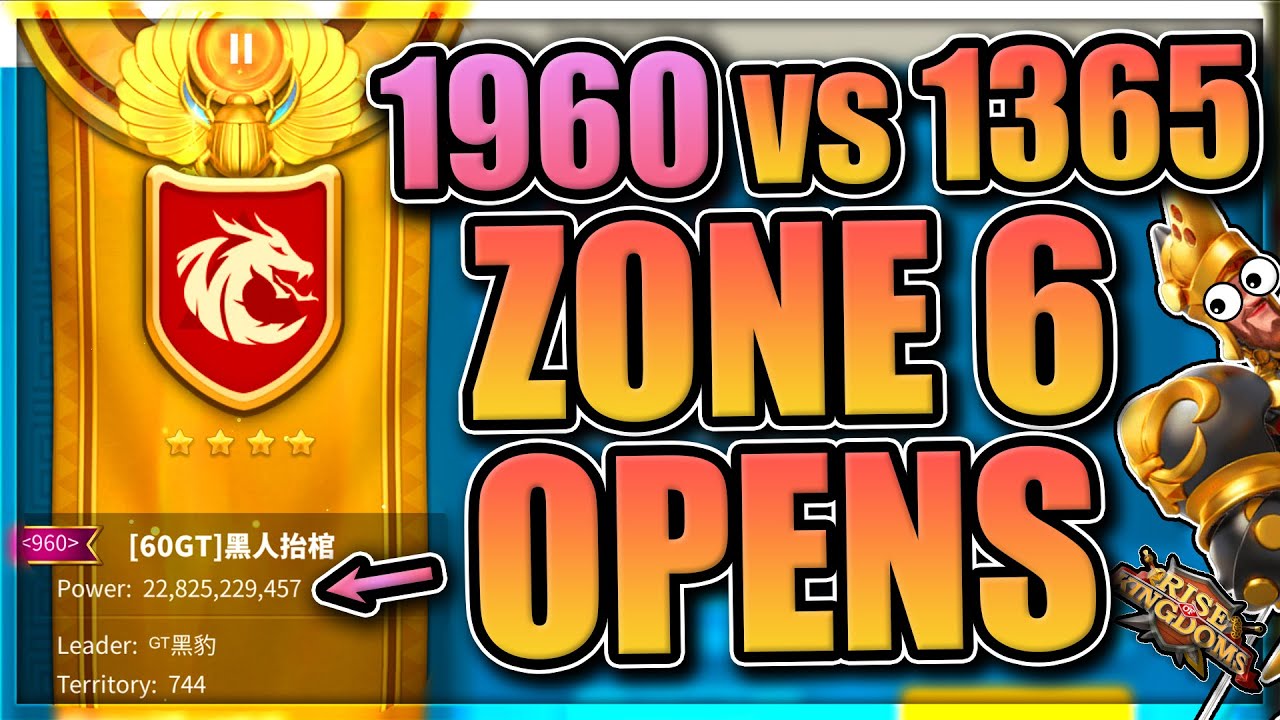 Rivalry Battle Begins [zone 6 opens] 1960 vs 1365 KvK in Rise of Kingdoms