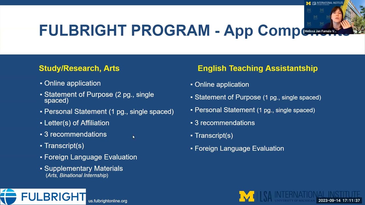 Fulbright U.S. Student Info Sessions | So You Missed the Campus Deadline