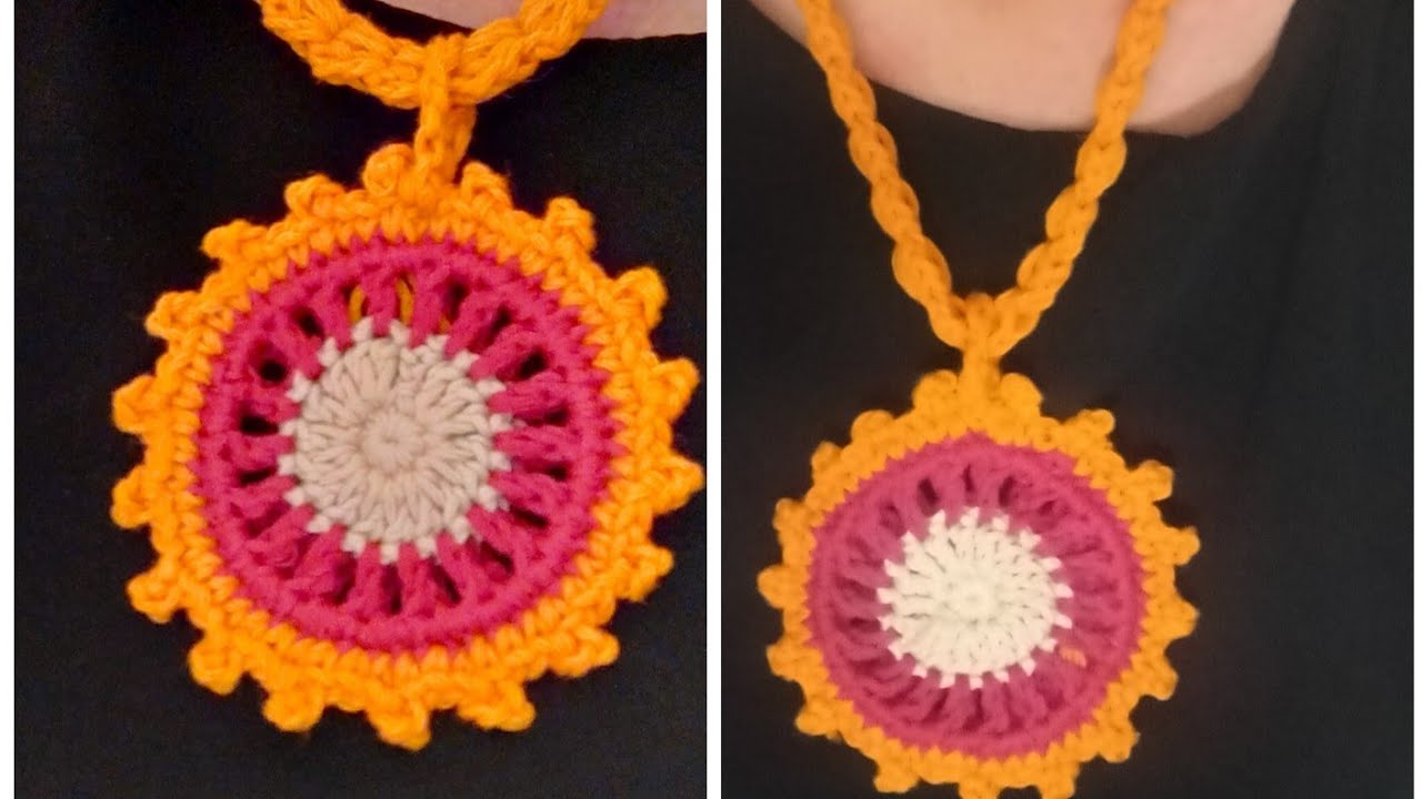 Collana etnica all'uncinetto