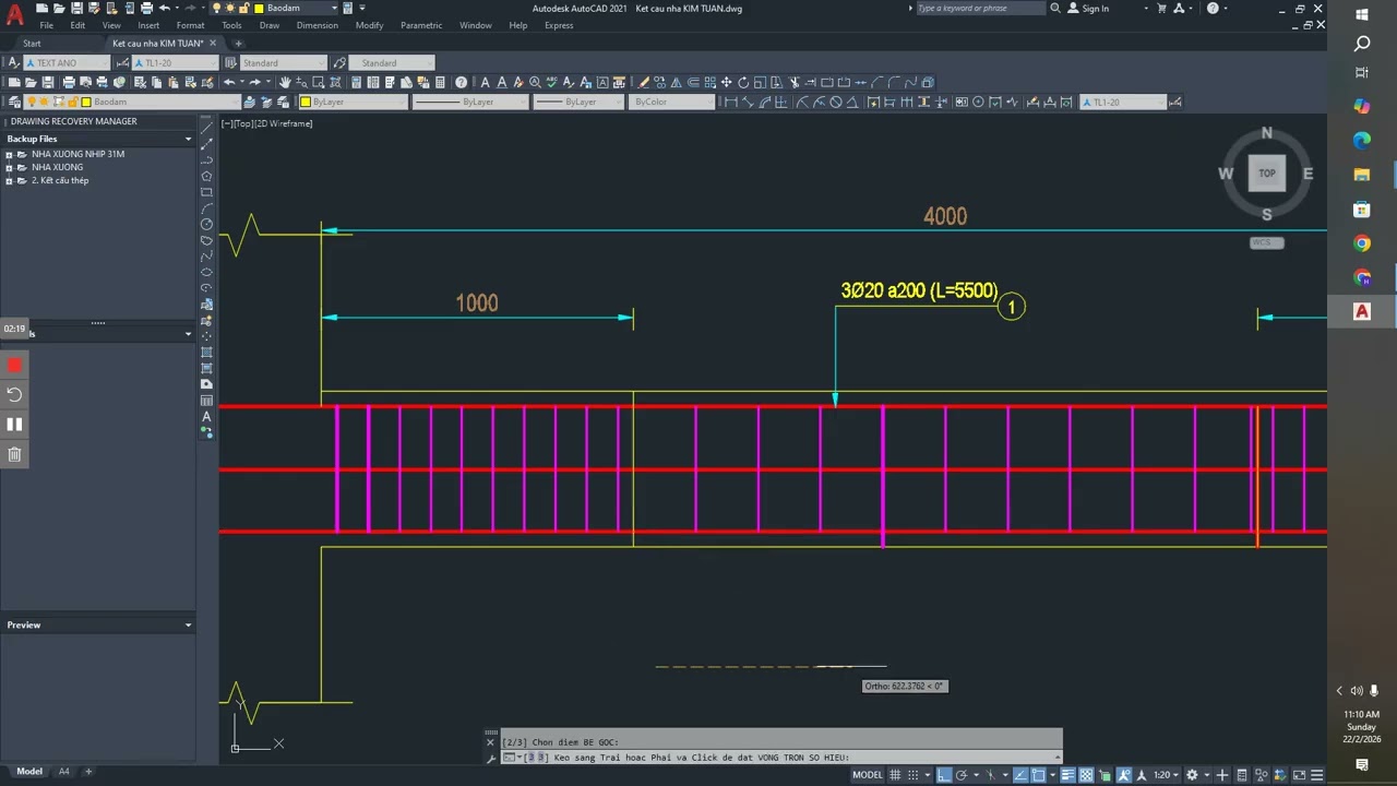 Vẽ, thống kê  thép dầm Autolisp. Liên hệ SDT 0775.560.502
