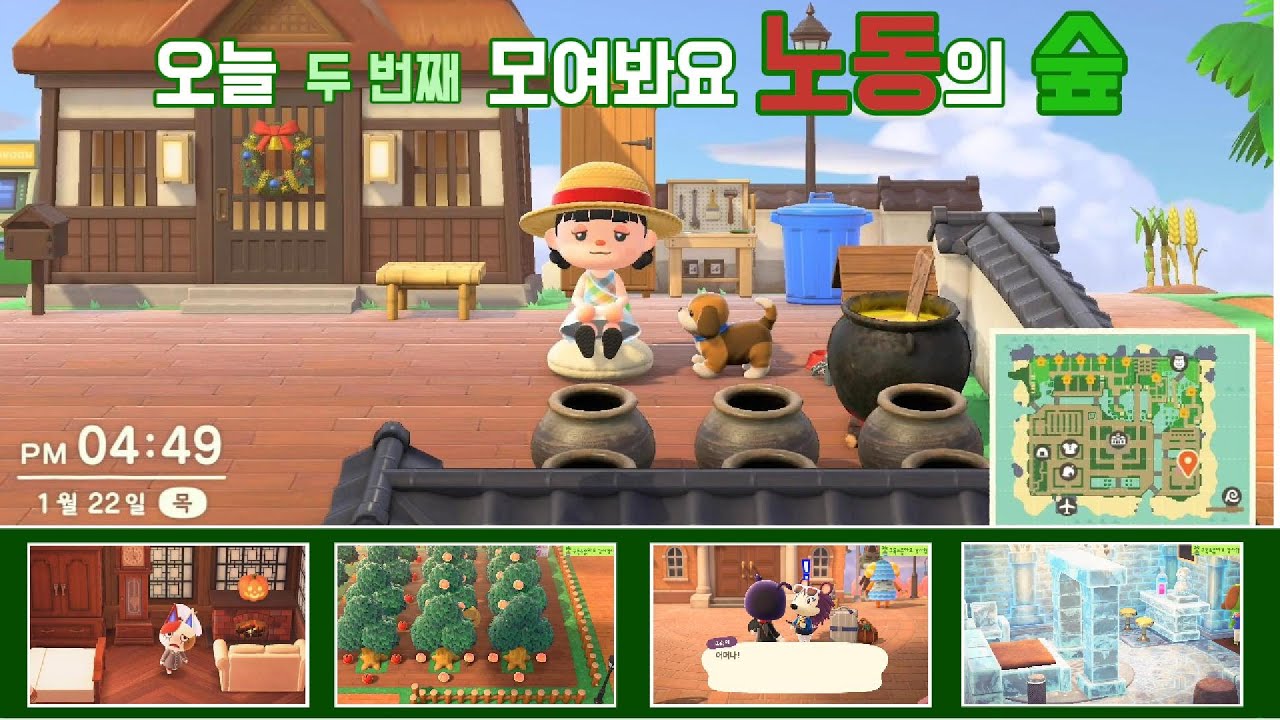 [두 번째 모동숲]리얼타임 소소한 일상 플레이 319일차 (남반구) 고숙이씨가 너무 자주 오는 거 같은데?? 오늘도 객실 만들고 놀자~