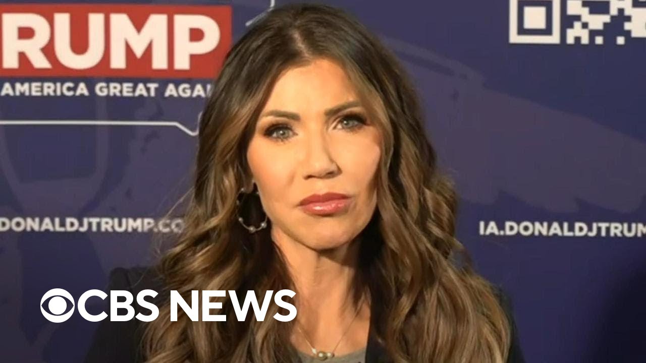 Kristi Noem explains why she's in Iowa campaigning for Trump
