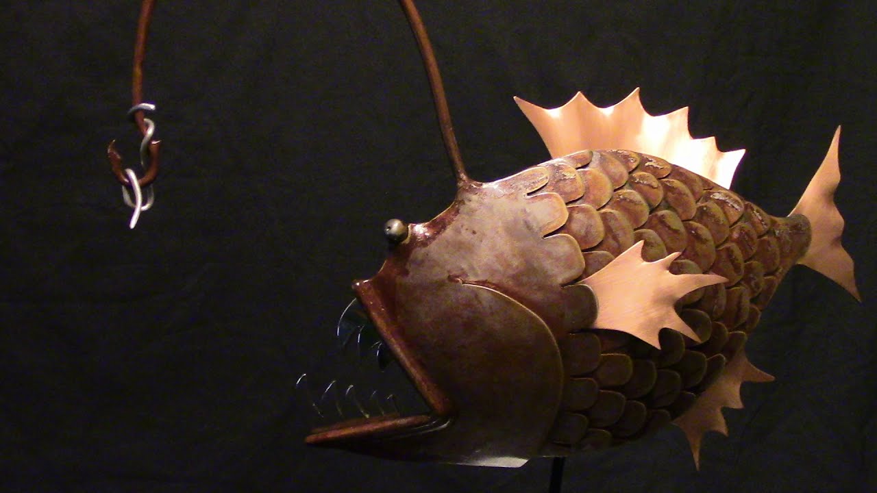 How to Metal Sculpture of an Angler Fish Using CS, Stainless, Copper, Forming, and Welding