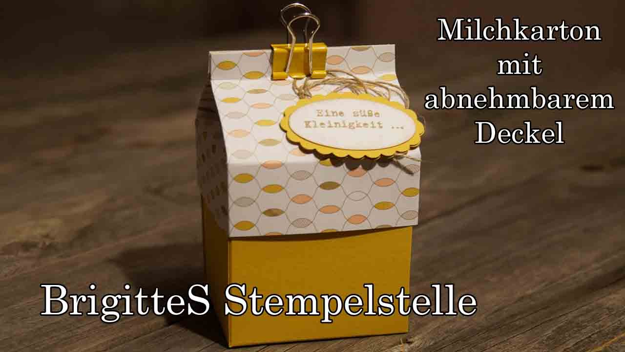 Milchkarton mit abnehmbarem Deckel