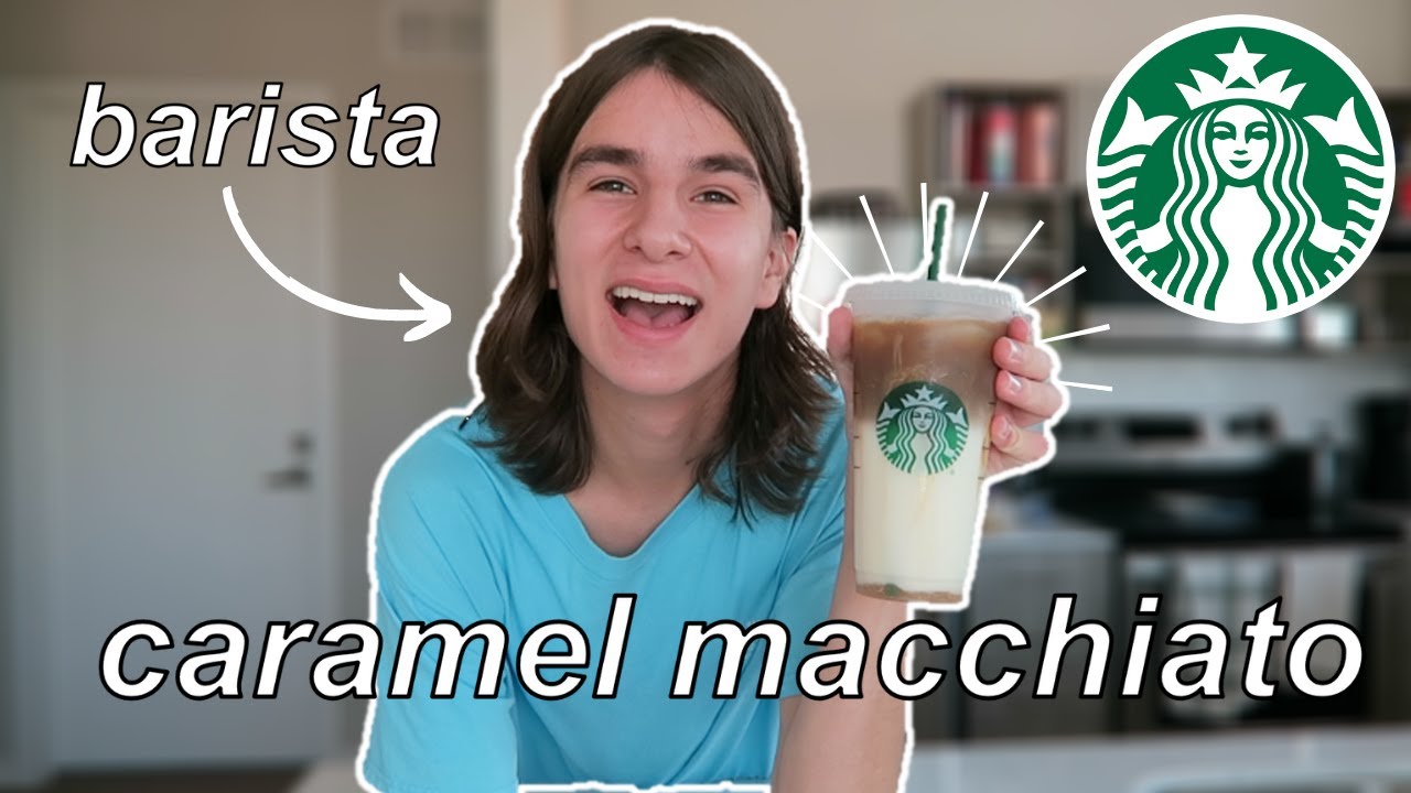How To Make A Starbucks Iced Caramel Macchiato At Home // by a barista