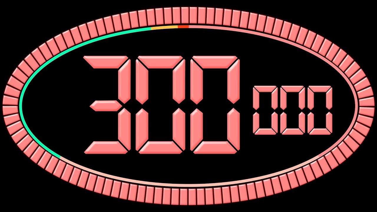 300-sekundowy timer odliczający czas z jasną, relaksującą muzyką bez praw autorskich