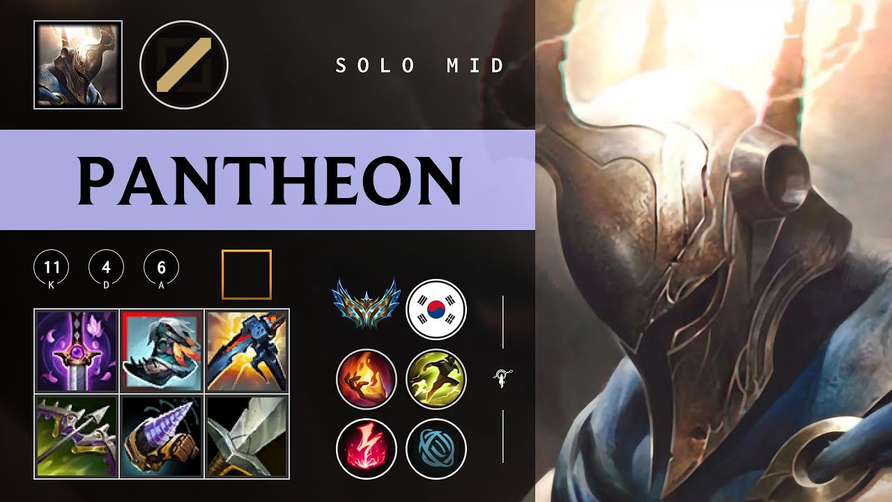 Pantheon Mid vs Yone - KR Challenger Patch 26.03