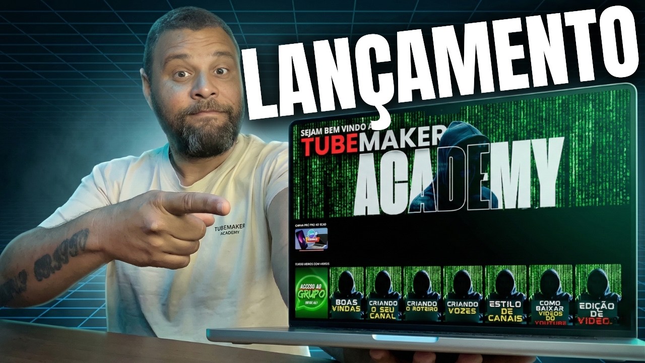 LIVE DE LANÇAMENTO TUBEMAKERS  ACADEMY VIDEOS COM VIDEOS