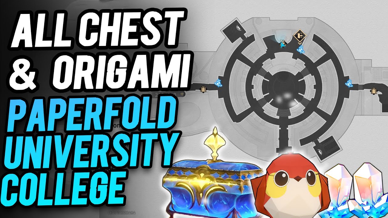 Paperfold University College All Chest & Origami Bird Locations - Honkai Star Rail 2.6