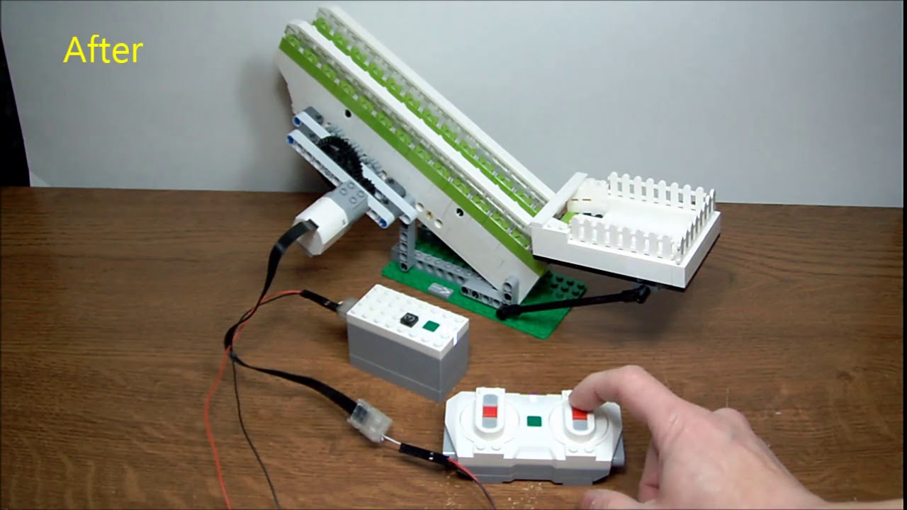 Adapted LEGO Powered UP Remote Control and Simple Medium Linear Motor for GBC