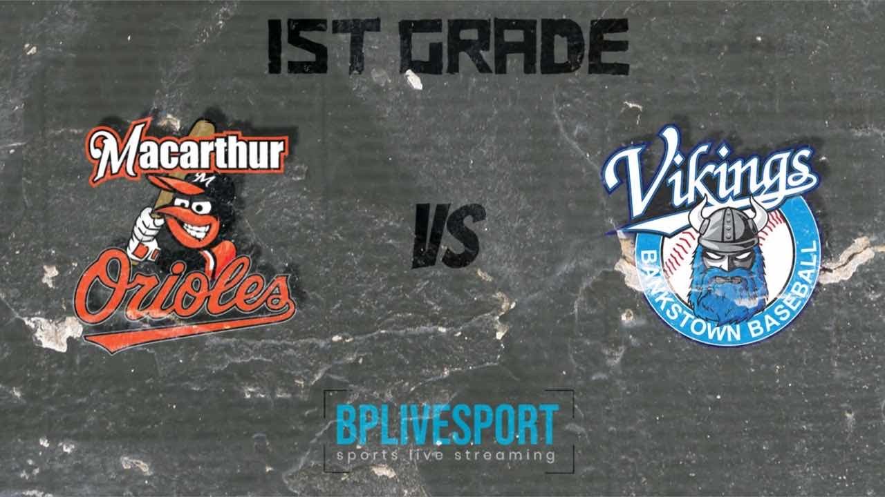 Macarthur Orioles VS Vikings - 1st Grade - NSW STATE LEAGUE BASEBALL