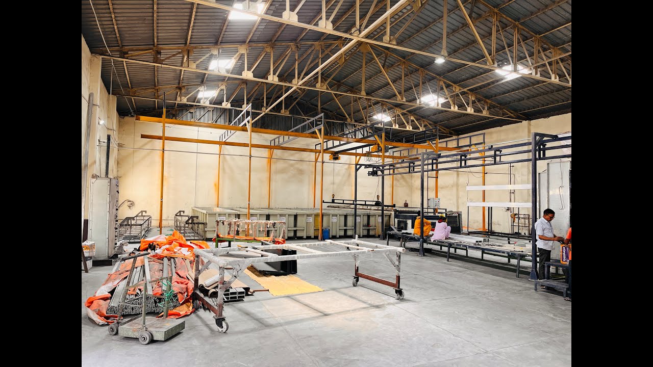 Manual Powder Coating Plant for Aluminium Section, Doors, Panel & Facade
