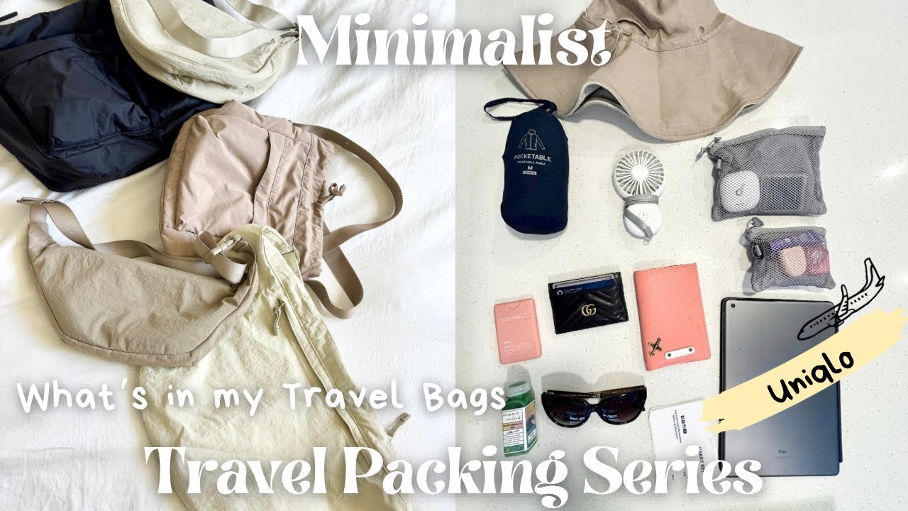 👜Uniqlo What’s in my Bag | Minimalist Packing for Travel | EDC Travel Edition