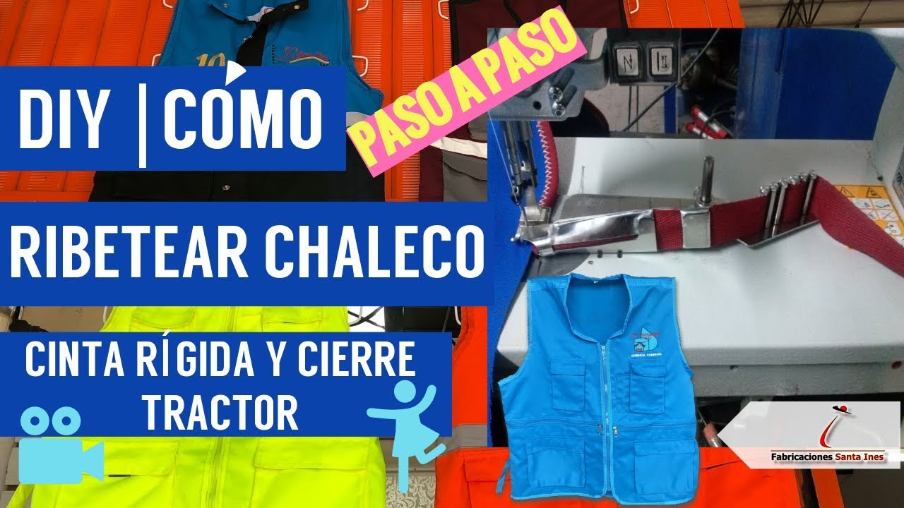 CÓMO COSER CINTA RÍGIDA, CHALECO INDUSTRIAL|  (TIPS) COSER  1 CIERRE TRACTOR|  Truco CON EMBUDO|