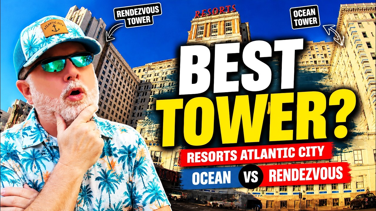 🟡 Resorts Hotel & Casino Atlantic City Showdown! 🎰 Ocean Tower vs Rendezvous Tower! + A Pool Tour!