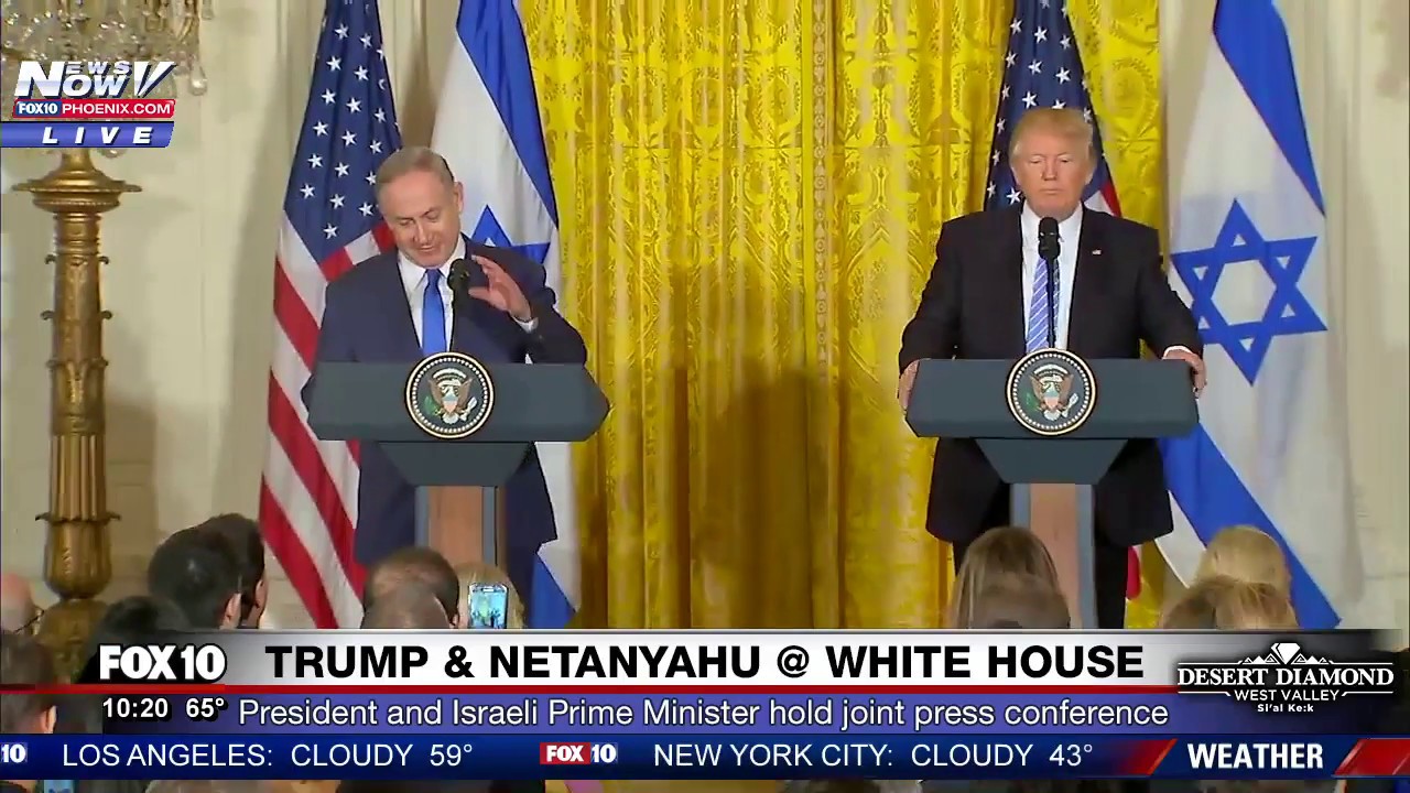 FNN: President Trump & Israeli Prime Minister Benjamin Netanyahu - FULL White House Press Conference
