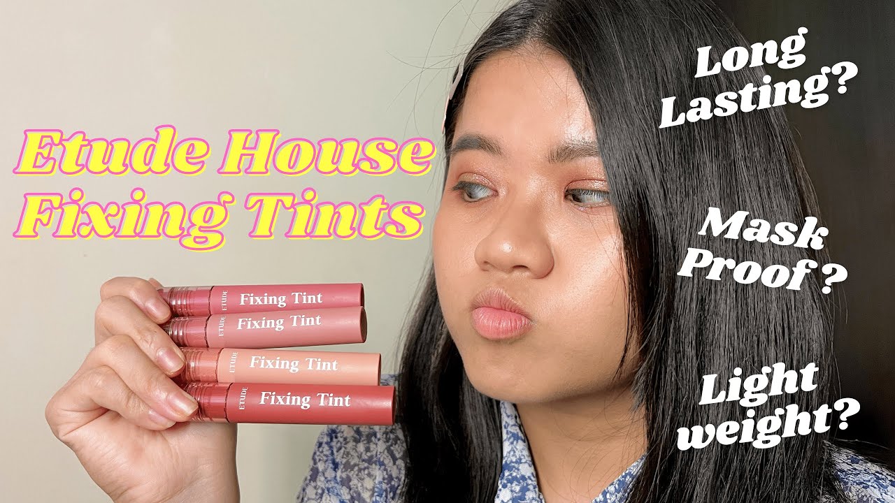 Etude Fixing Tint | Review, Swatches and Comparison for Shades 04, 06, 07, 08
