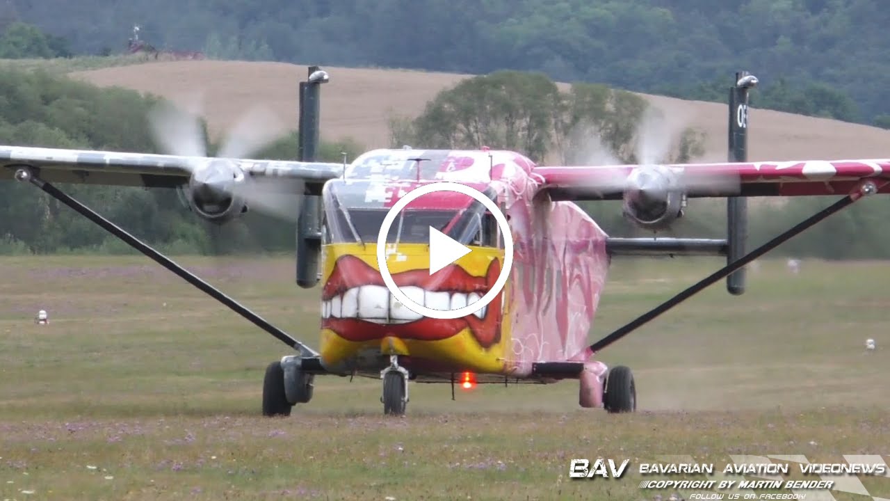 Short SC7 Skyvan - Pink Aviation Services OE-FDN - takeoff at Klatovy Airfield