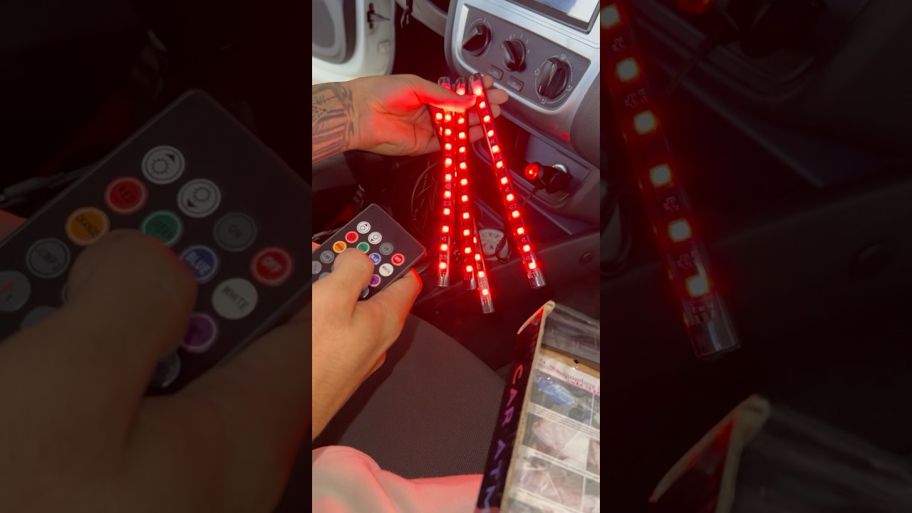 Instalando LED na interna do meu carro ! #carros #details #customizacaoautomotiva #led #iluminacion