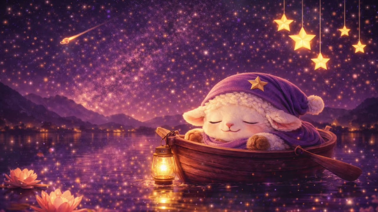 Peaceful Night Boat Sleep | Starry Sky & Gentle Calm