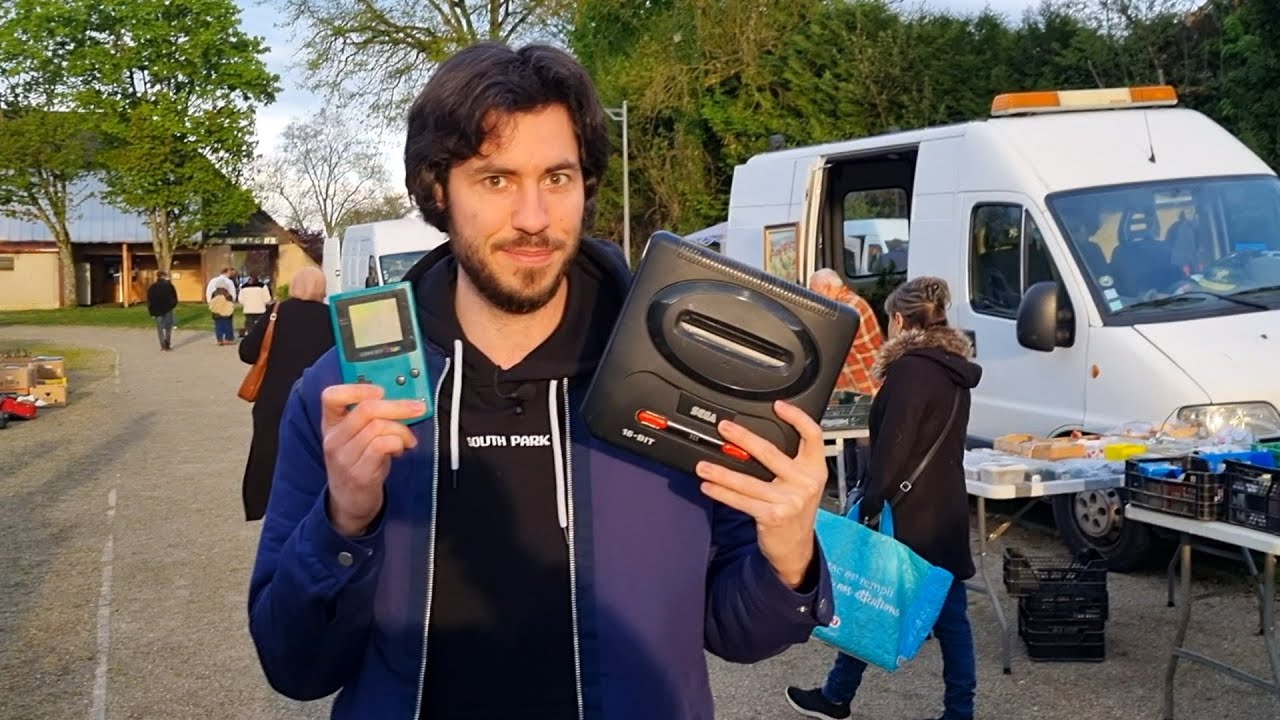 GENIAL, du beau Retrogaming dans un petit VIDE GRENIER et un samedi