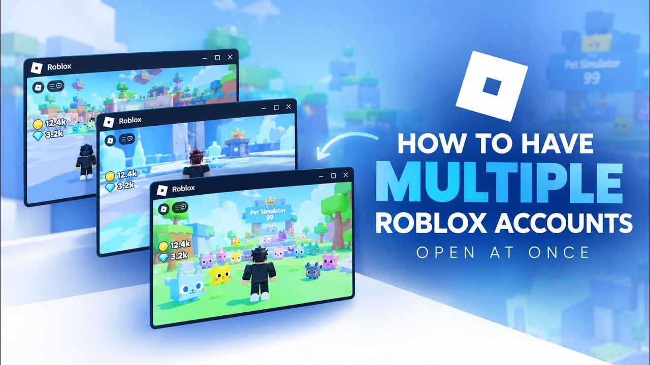 How to Run Multiple Roblox Accounts at Once on One PC 2026 | Play Multi Roblox Account Manager