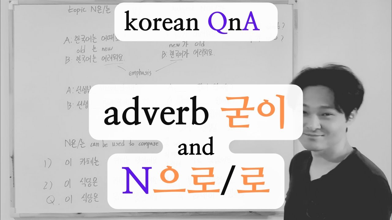 adverb 굳이 and N으로/로