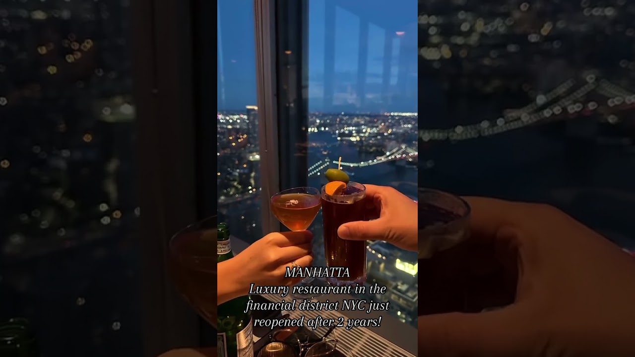 Great restaurant with amazing view! #nyc #restaurant  #foodlover #manhattan #eating #dinner