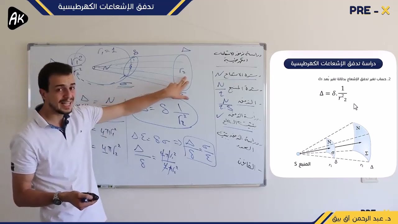 11) فصل أول - تدفق الإشعاعات الكهرطيسية  || د. عبد الرحمن آق بيق