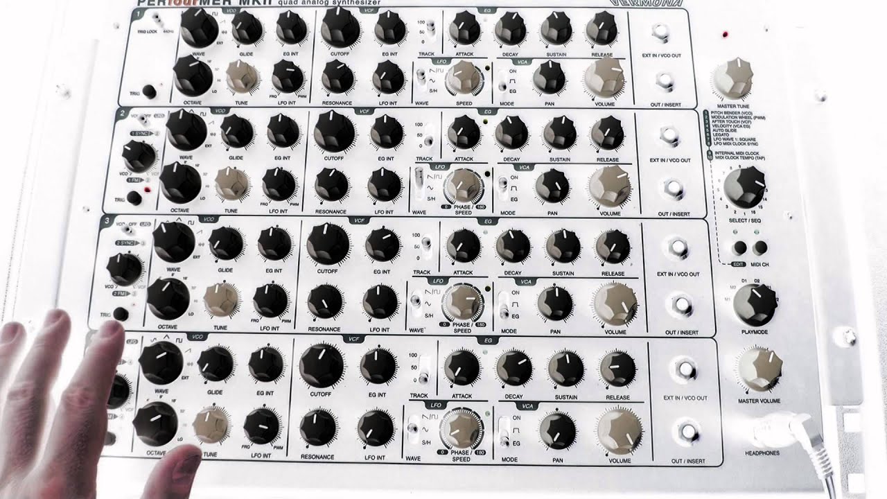 Vermona Perfourmer MKII Four Voice Analog Synthesizer.