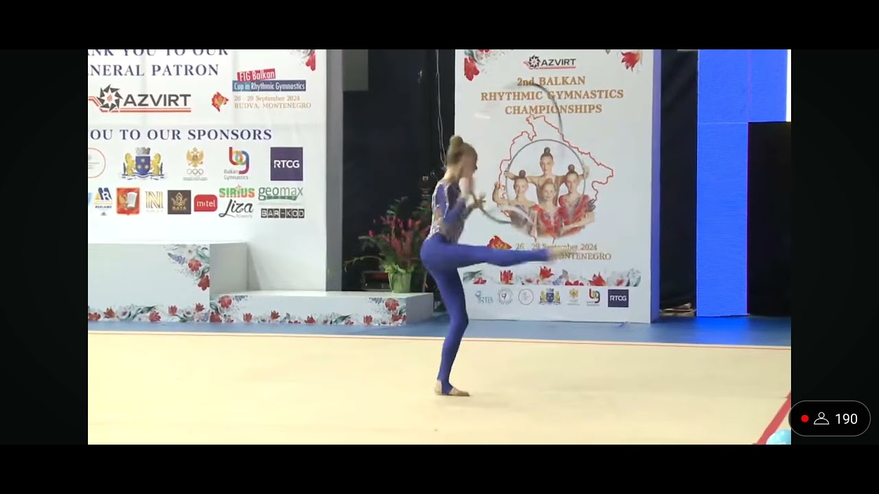 Bianca RAUTU ROMANIA - Junior Hoop Final - FIG Balkan Cup 2024