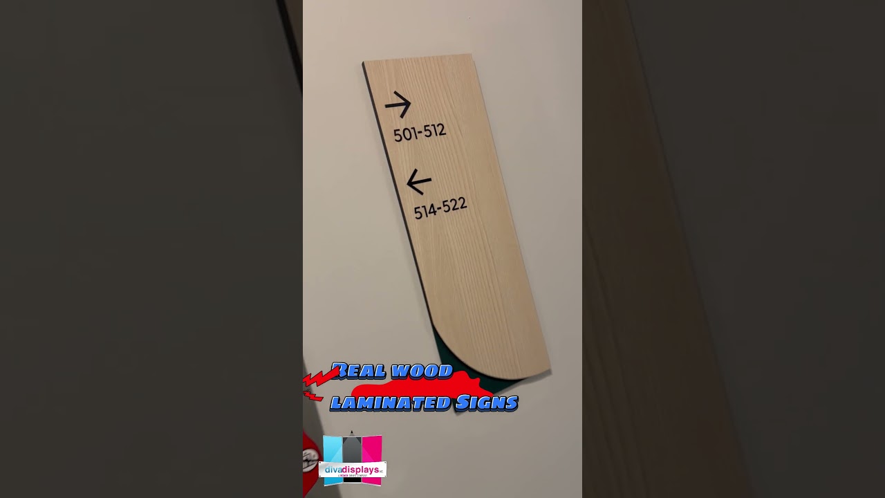 Real Wood Laminate & Custom Colors | Premium Interior Finishes | Call (301) 798-2717  #customsignage