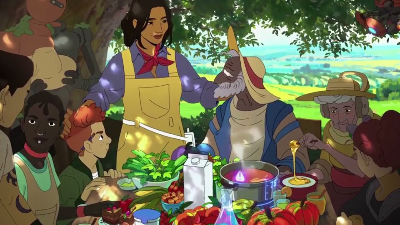 SolarPunk Farming in the Future Utopia [Anime]